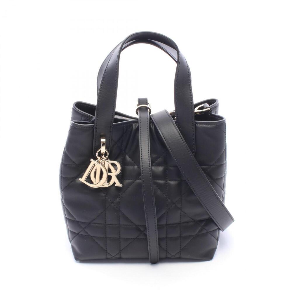 Christian Dior Dior Toujours Vertical Tote Bag Small Macro Cannage 2-Way Hand...
